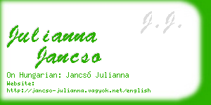 julianna jancso business card