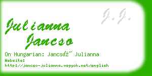 julianna jancso business card